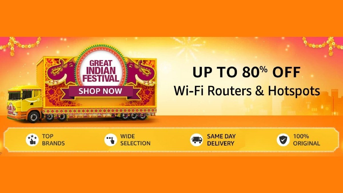 Amazon Great Indian Festival 2022 Sale में Rs 2000 का Wi-Fi राउटर केवल Rs 779 में! देखें और भी सस्ते ऑफर