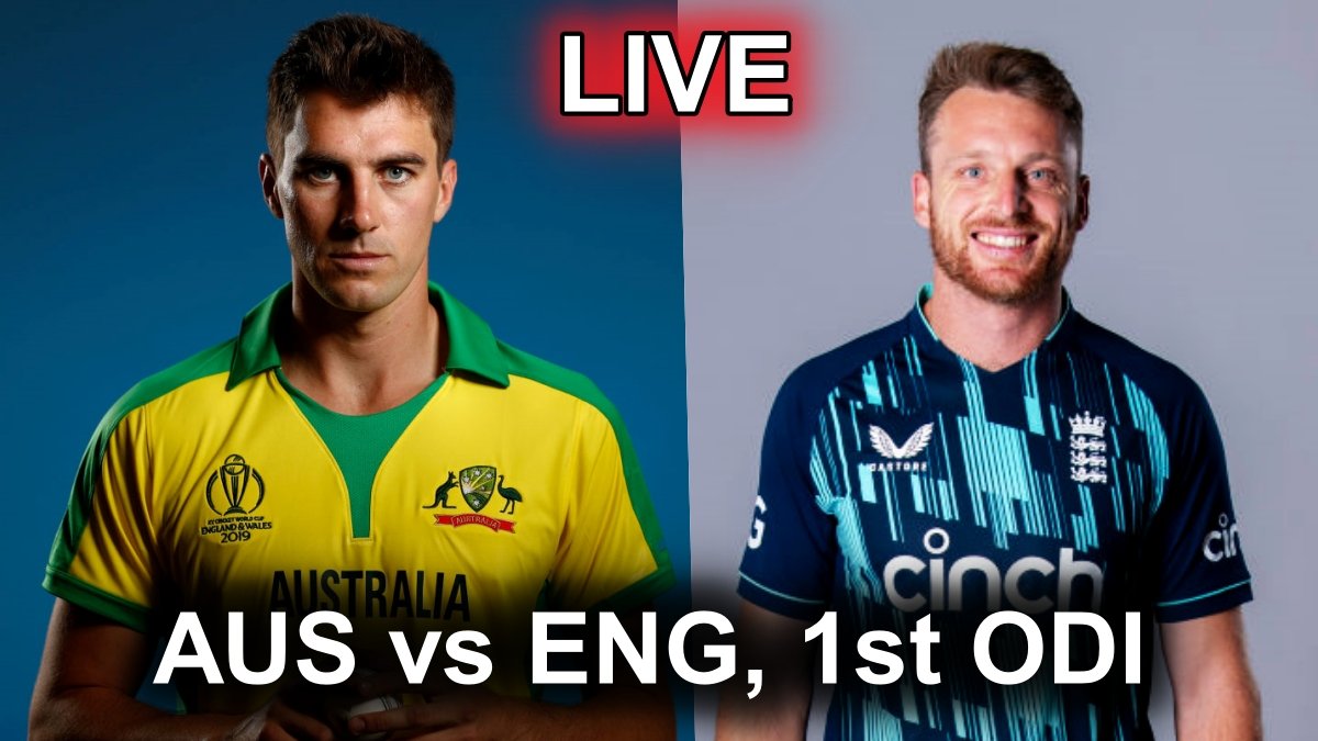 AUS vs ENG, 1st ODI LIVE SCORE: इंग्लैंड को 24 के स्कोर पर लगा तीसरा झटका, कमिंस और स्टार्क को मिले विकेट