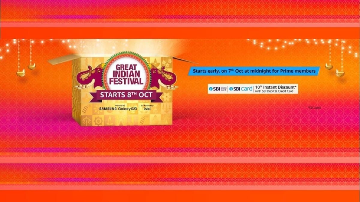 Amazon Great Indian Festival 2023 सेल 8 अक्टूबर से शुरू, जानें टॉप डील्स, डिस्काउंट और अन्य ऑफर